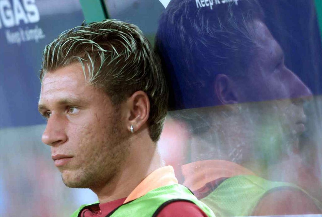 Un giovanissimo Antonio Cassano appena acquistato dalla Roma