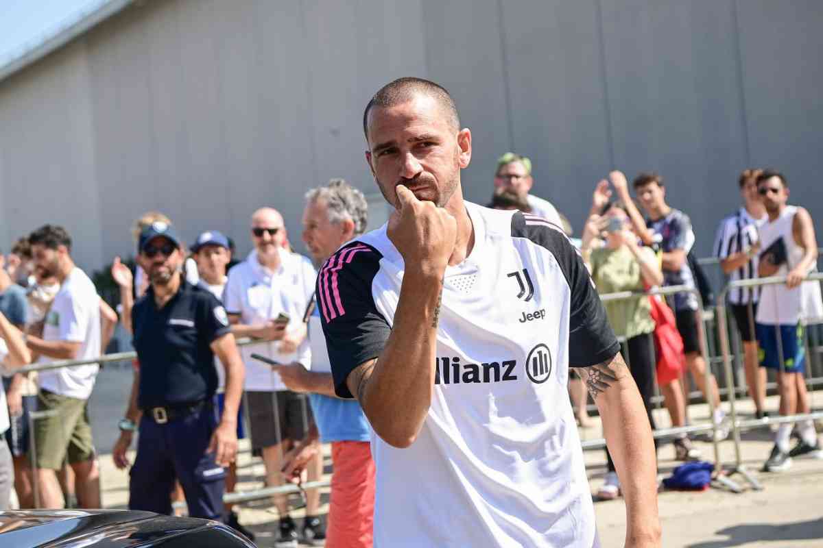 Bonucci fa il gesto della 'bocca' ai tifosi