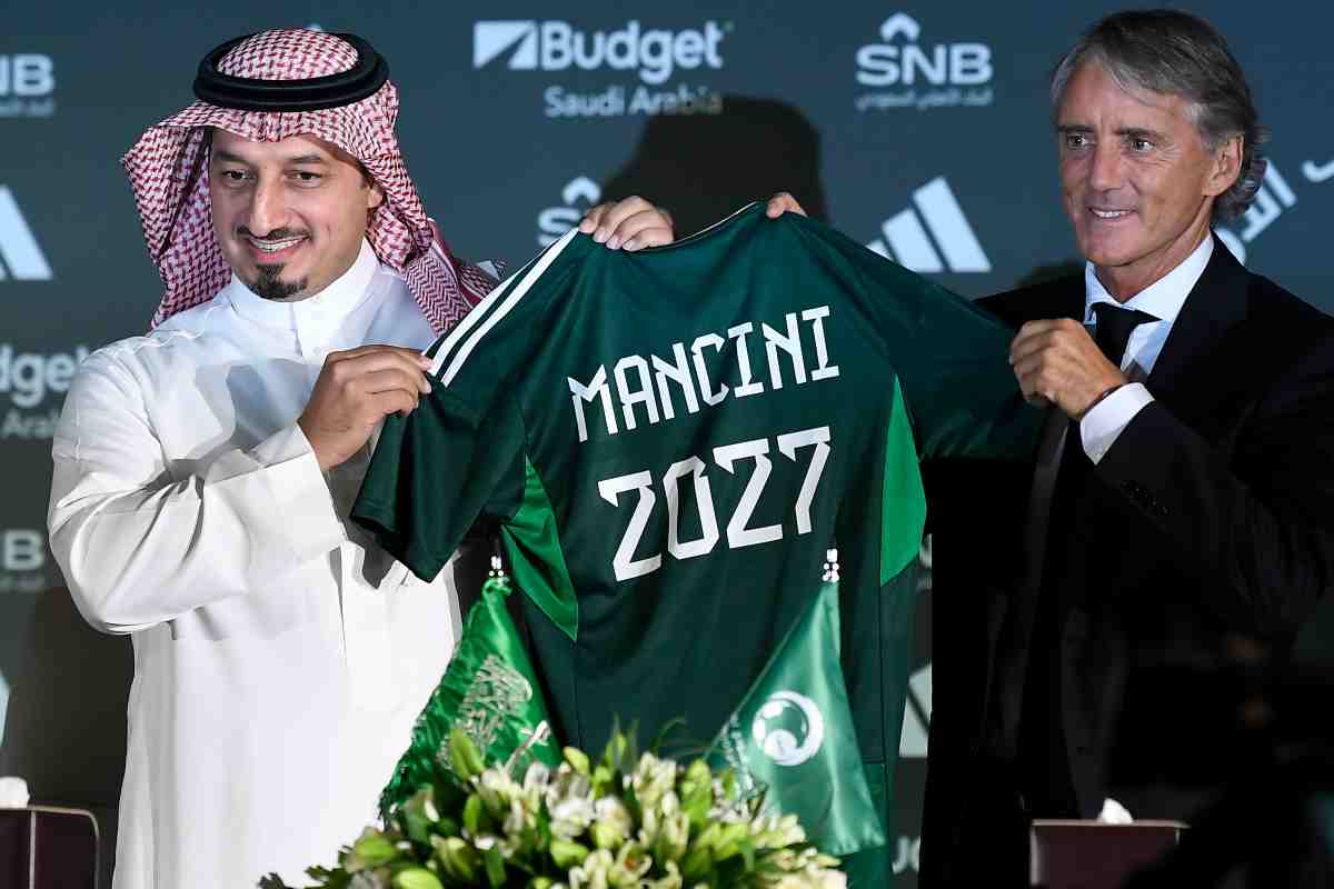 Roberto Mancini si presenta da tecnico dell'Arabia Saudita