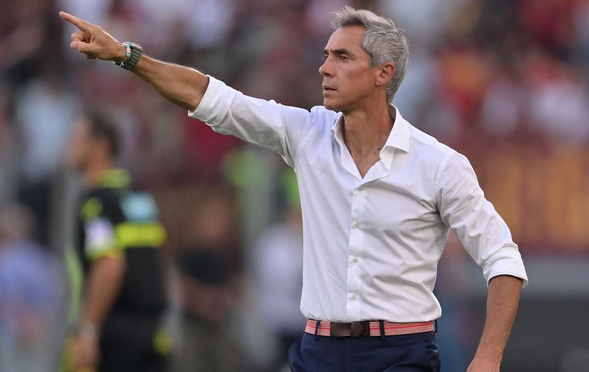 Paulo Sousa dà indicazioni durante Roma-Salernitana