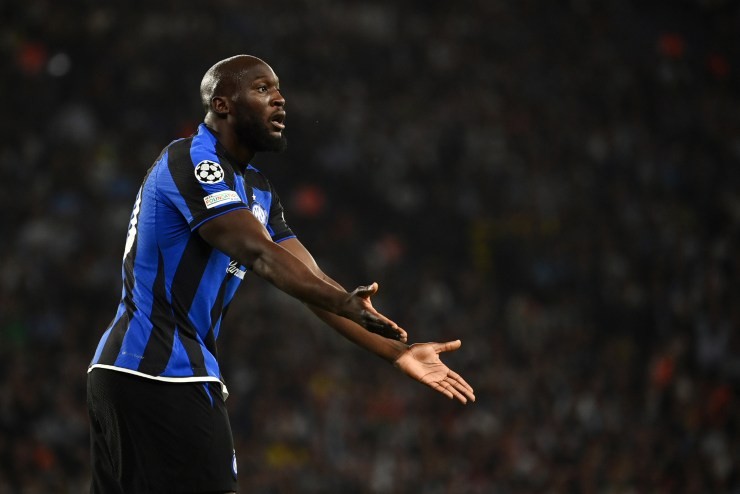 Lukaku durante la finale di Champions League tra Manchester City e Inter