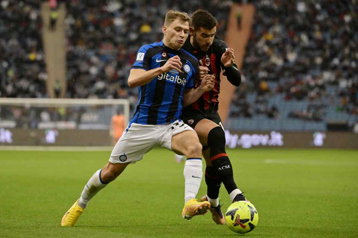 Barella contro Theo Hernandez