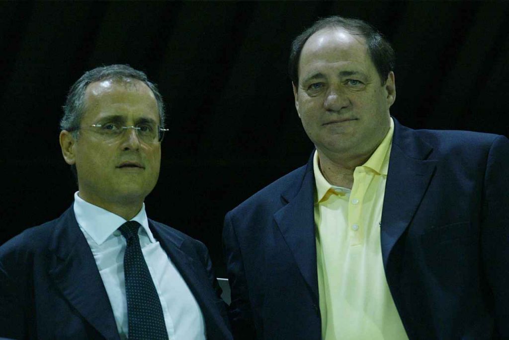 Chinaglia e Lotito nel 2004