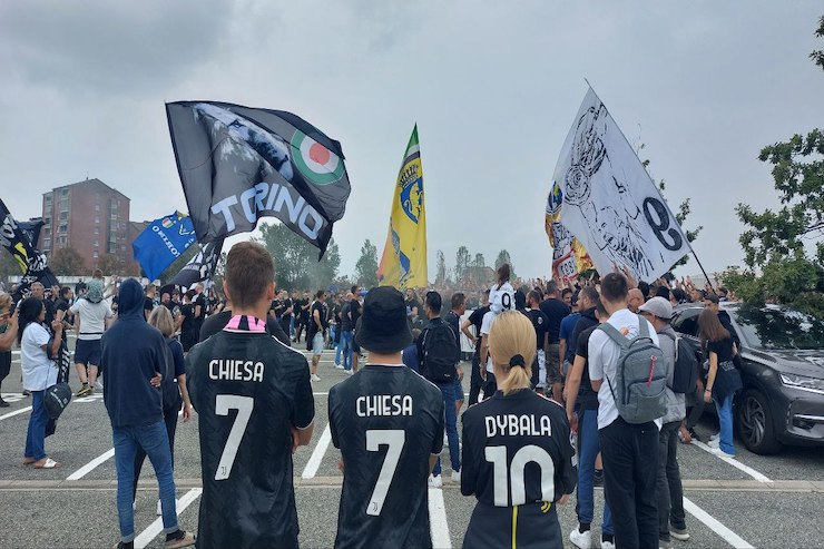 Juve, manifestazione Curva Sud