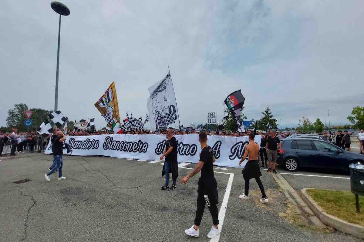 Juve, manifestazione Curva Sud