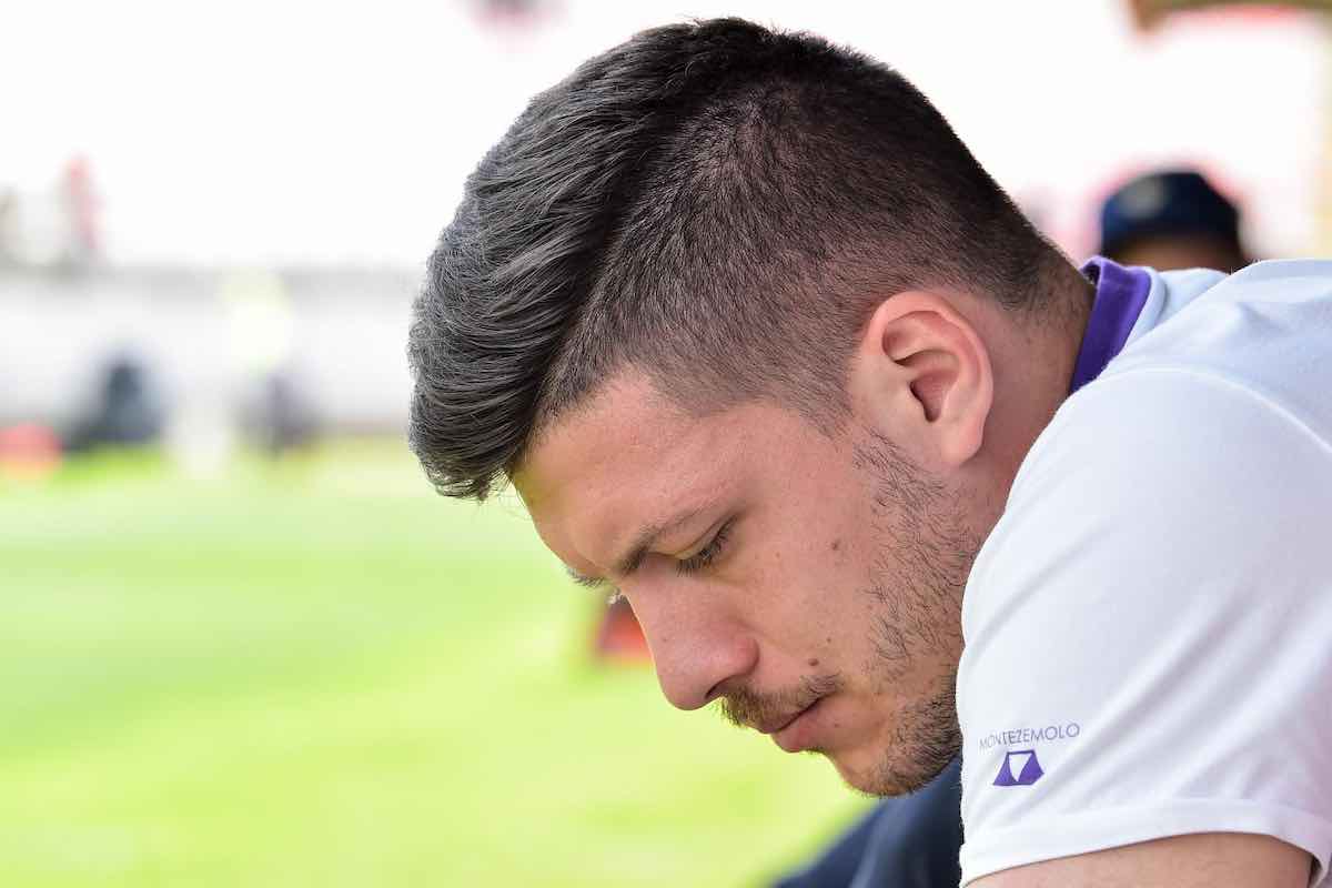 Milan, la conferenza di Jovic