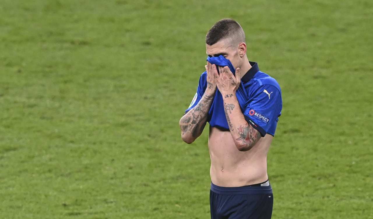 Marco Verratti colpito al volto