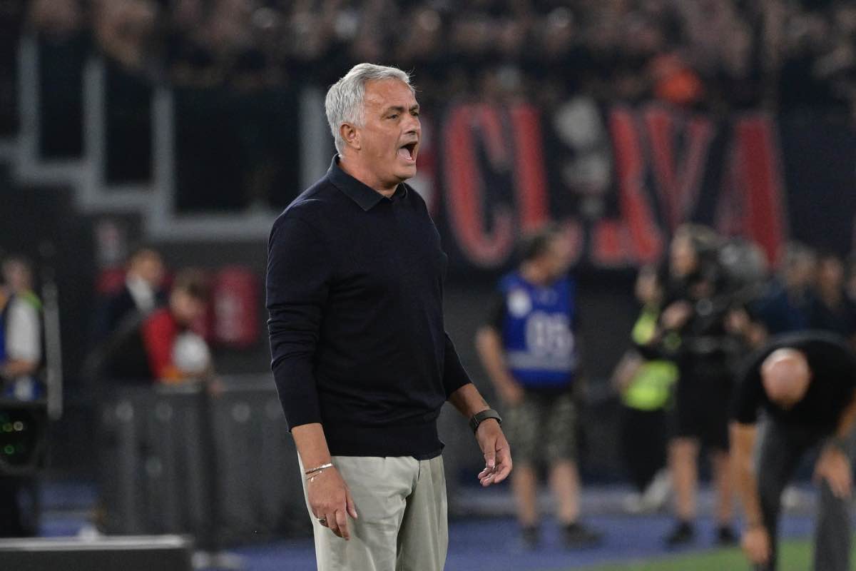 Mourinho dopo Roma-Milan