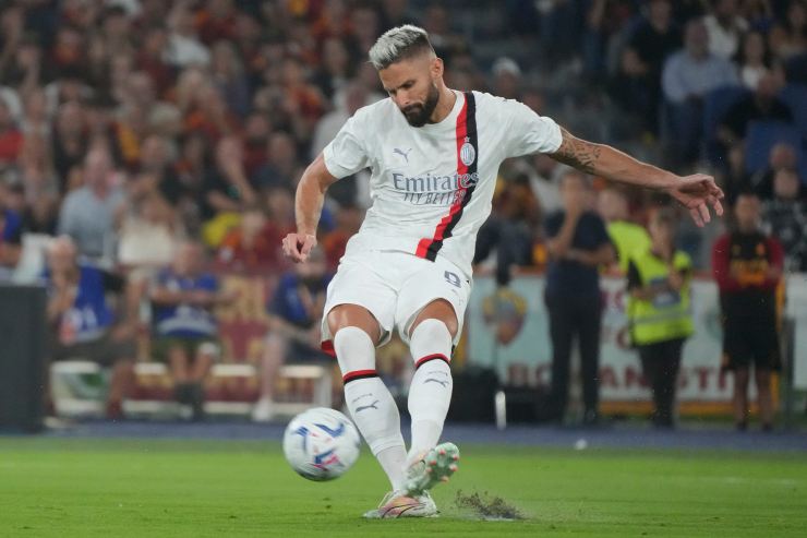 Roma-Milan: Giroud-Leao decisivi