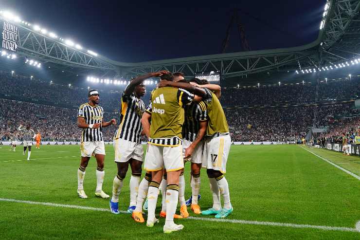 L'esultanza della Juventus 