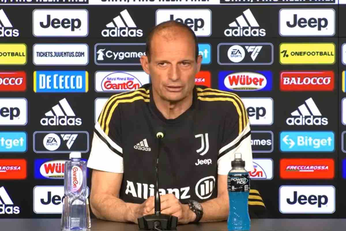 Massimiliano Allegri in conferenza 