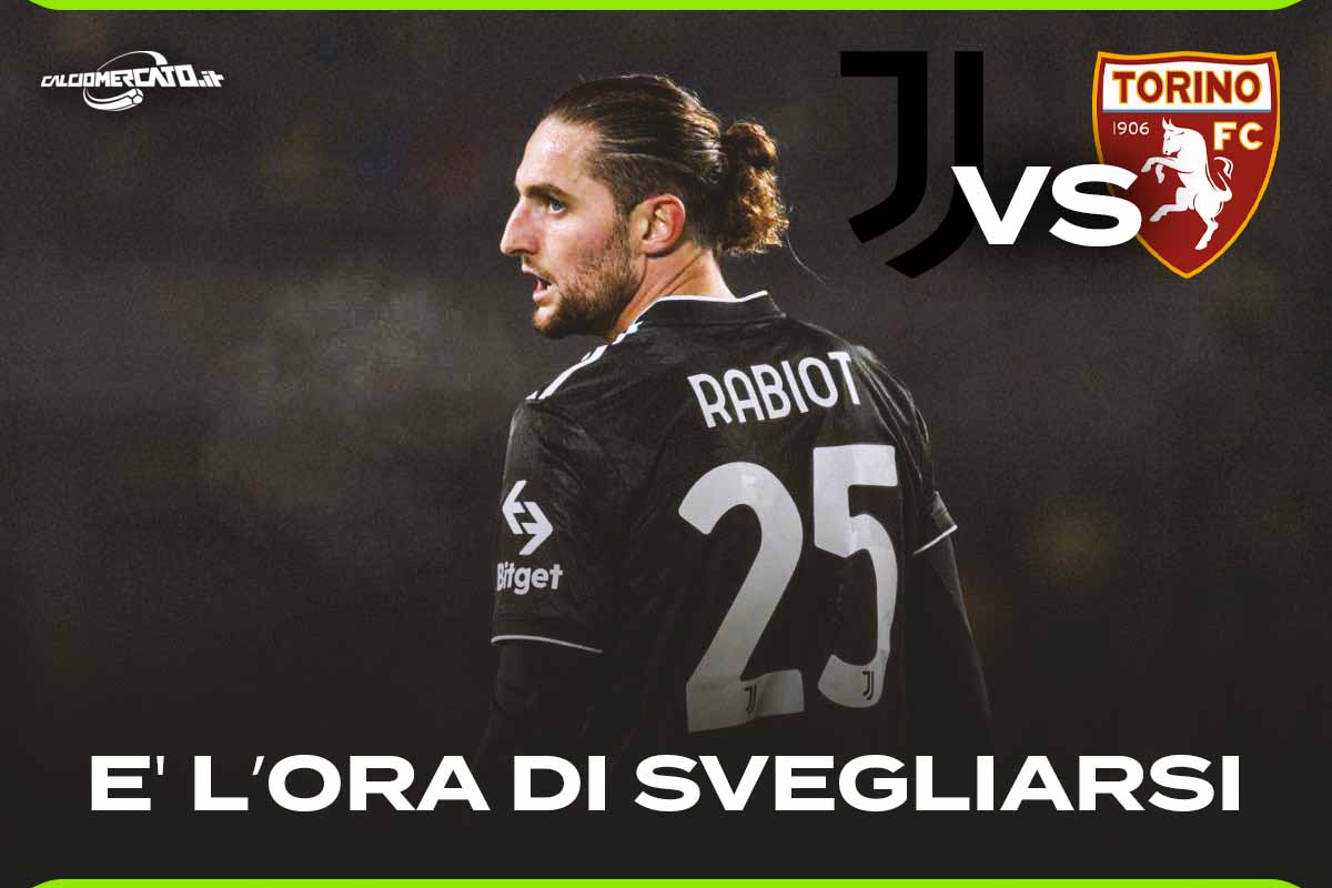 Rabiot cerca il gol in Juventus-Torino 