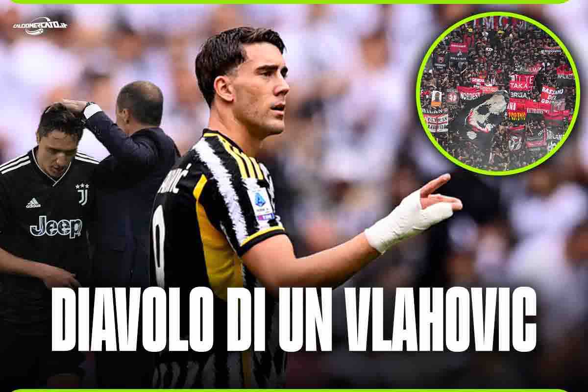 Juventus, Vlahovic punta il Milan