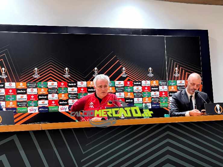 Mourinho in conferenza dopo Roma-Servette