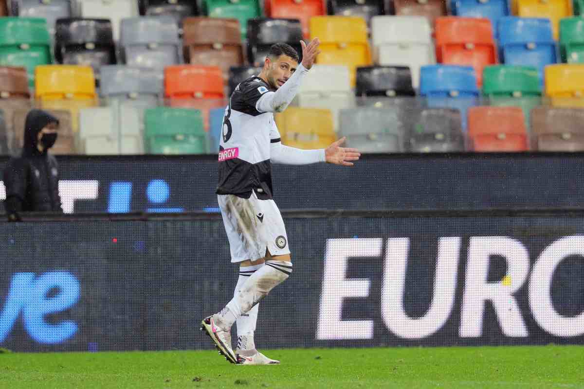 Serie A falso in bilancio Udinese Mandragora penalizzazione retrocessione