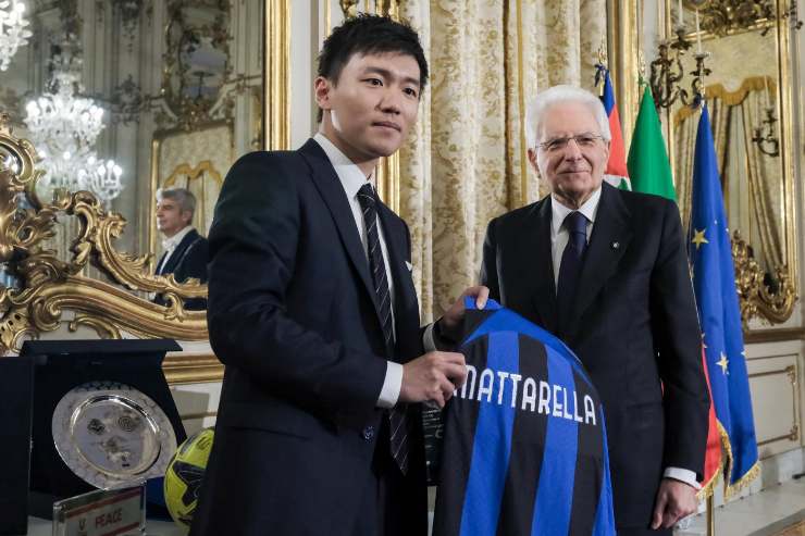 Steven Zhang con Mattarella