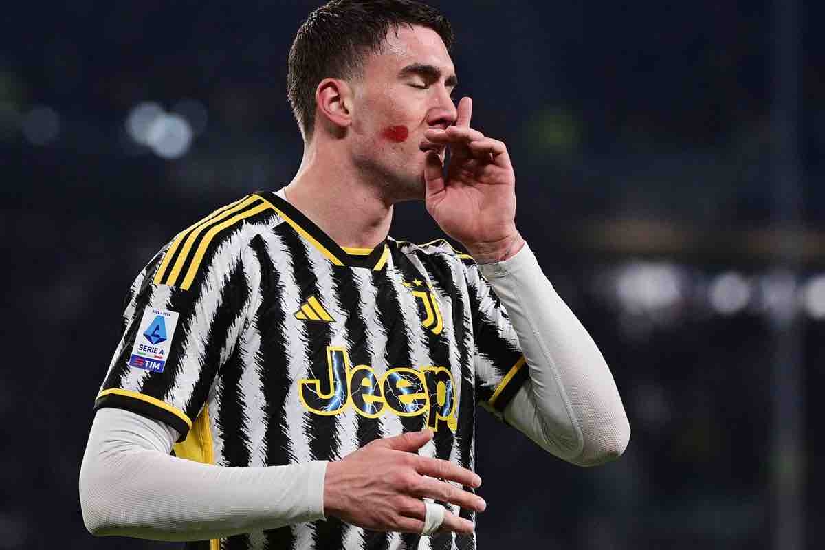 Juventus-Inter, il gesto di Vlahovic