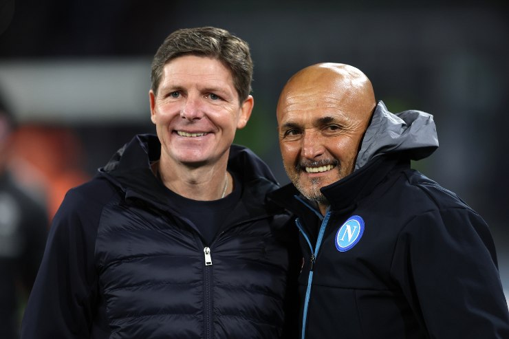 Oliver Glasner e Luciano Spalletti