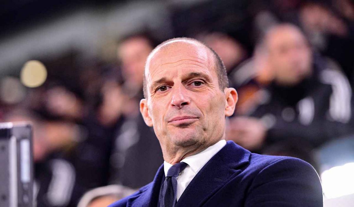 Massimiliano Allegri prima di Juventus-Roma