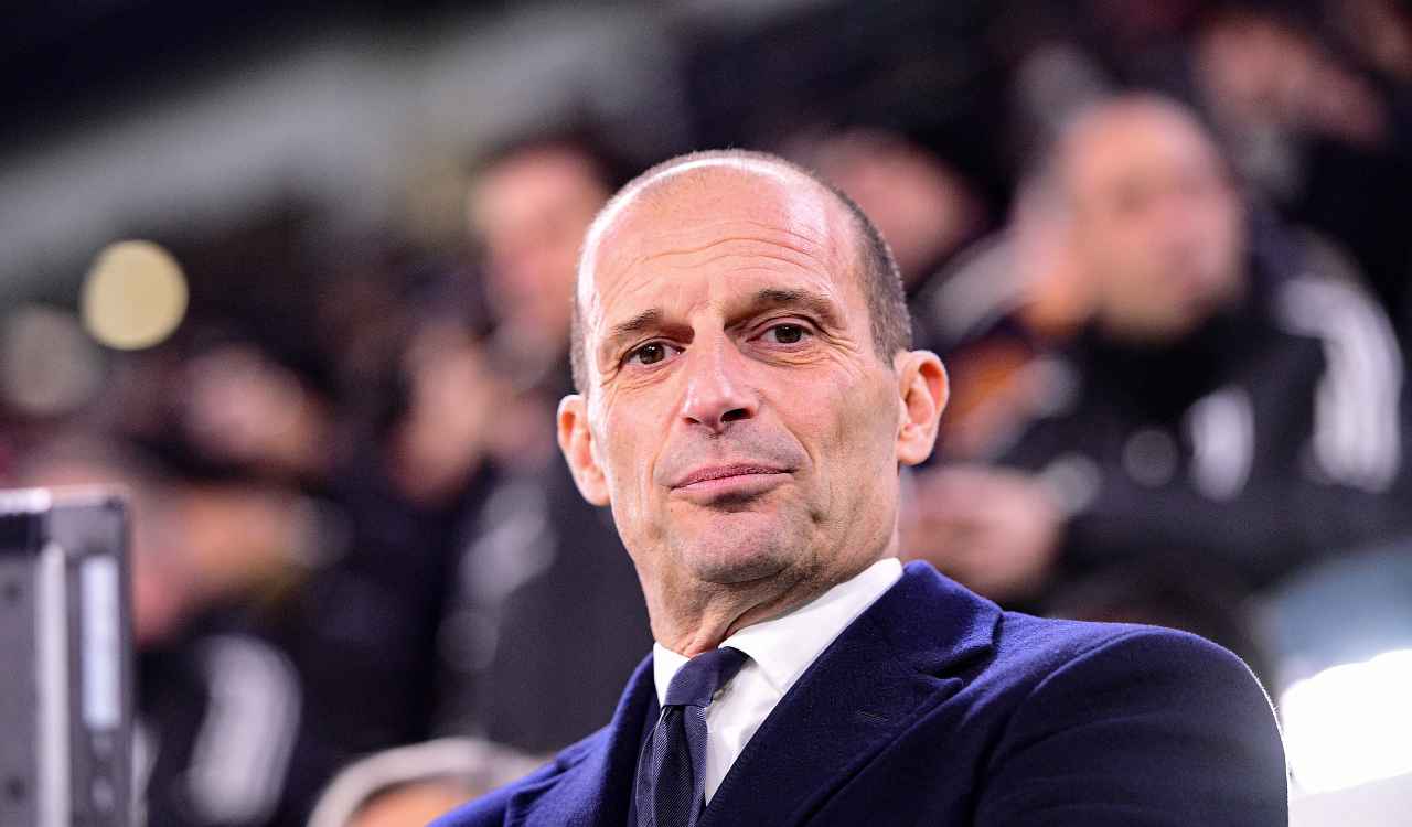 Massimiliano Allegri prima di Juventus-Roma