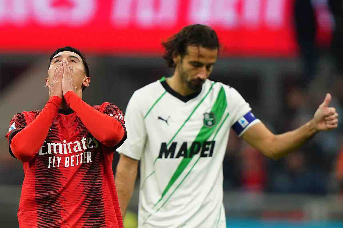 Milan-Sassuolo: infortunio per Berardi