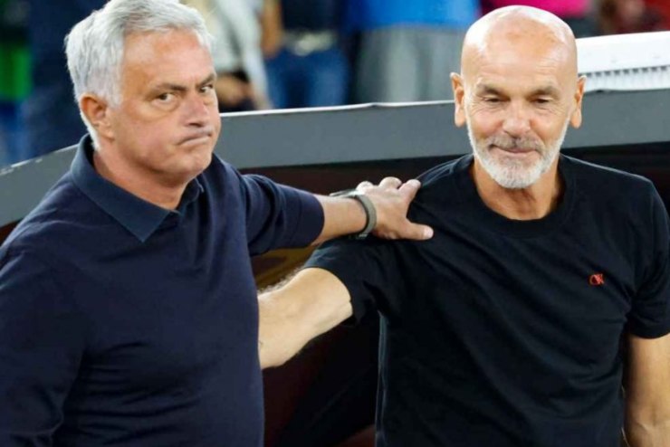 Mourinho Pioli Roma Milan