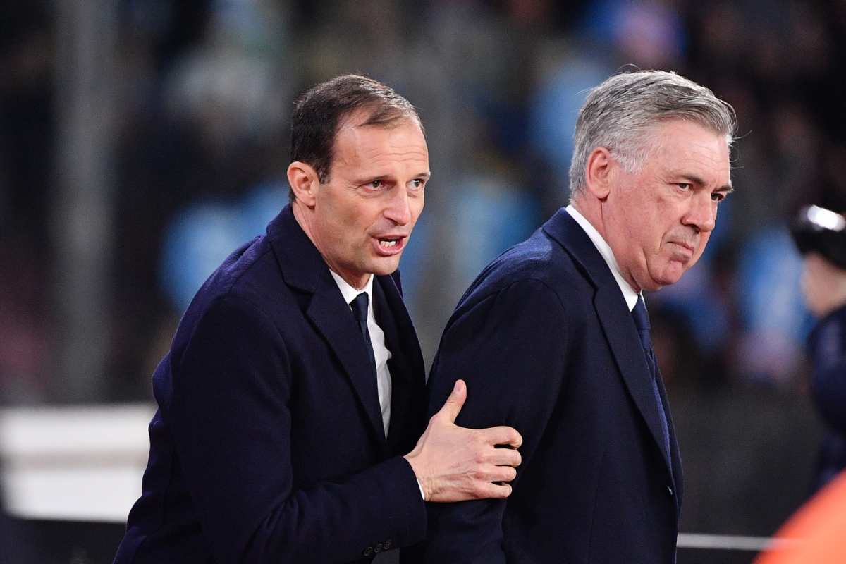 Massimiliano Allegri e Carlo Ancelotti