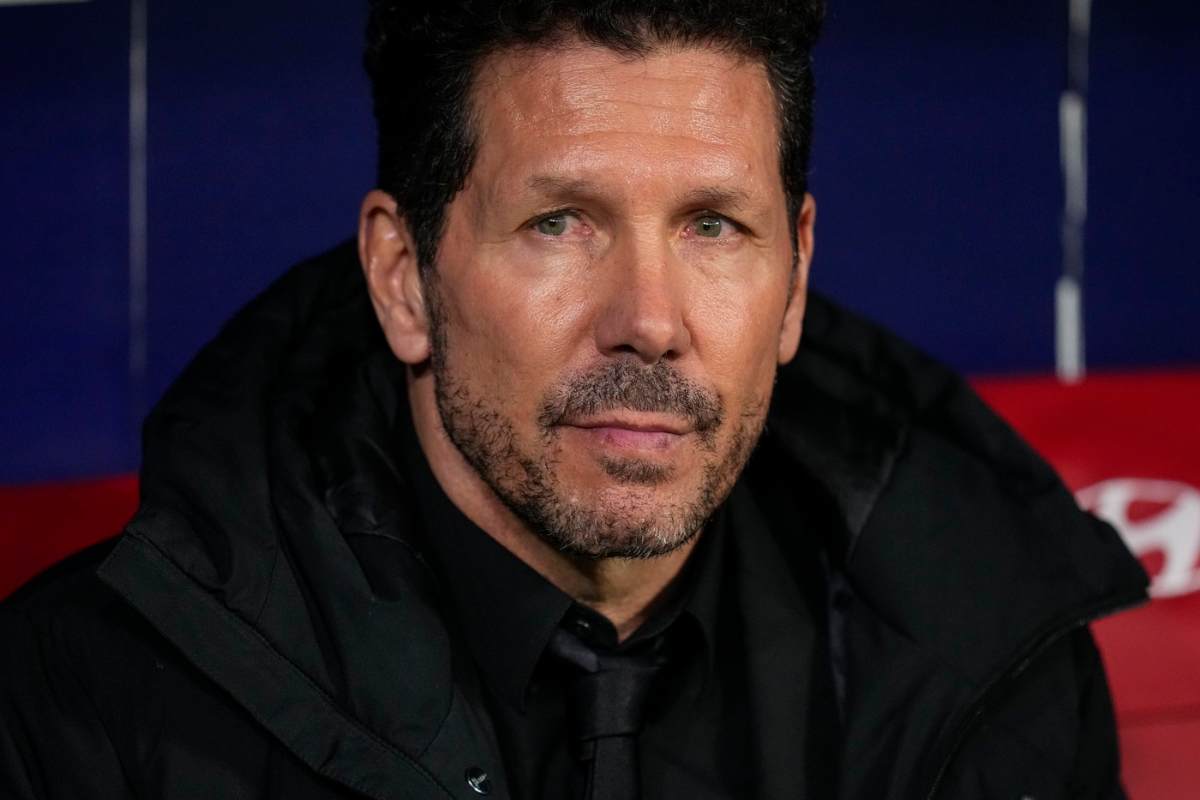 Diego Simeone in primo piano