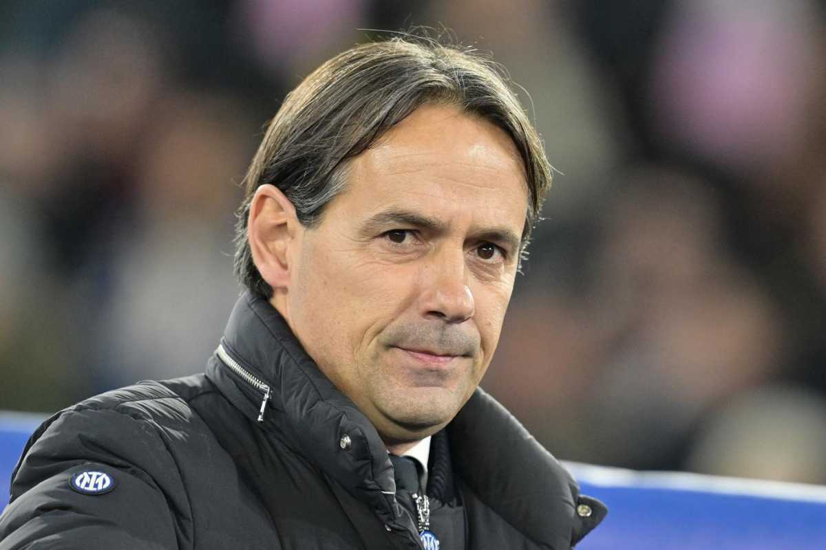 Simone Inzaghi in primo piano