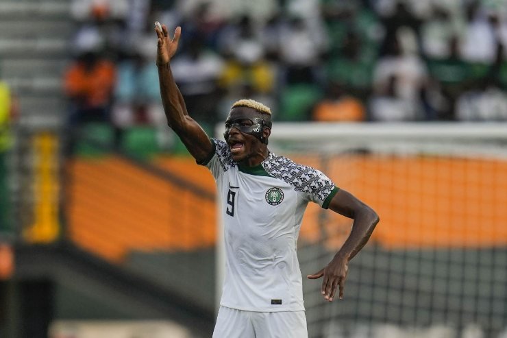 Victor Osimhen in Coppa d'Africa con la Nigeria