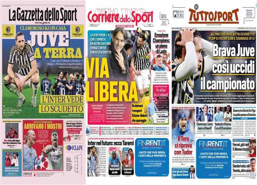 Quotidiani 13 febbraio