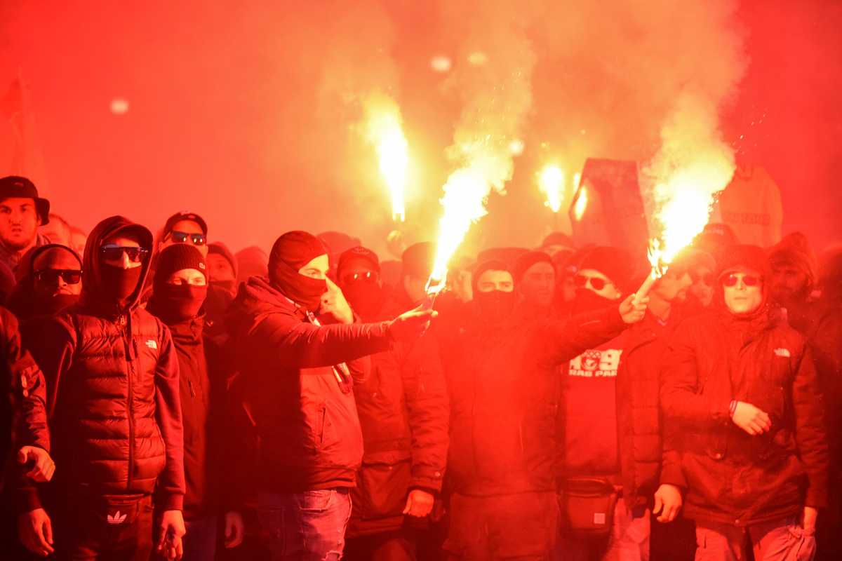 Inter-Juventus, alta tensione fuori lo stadio