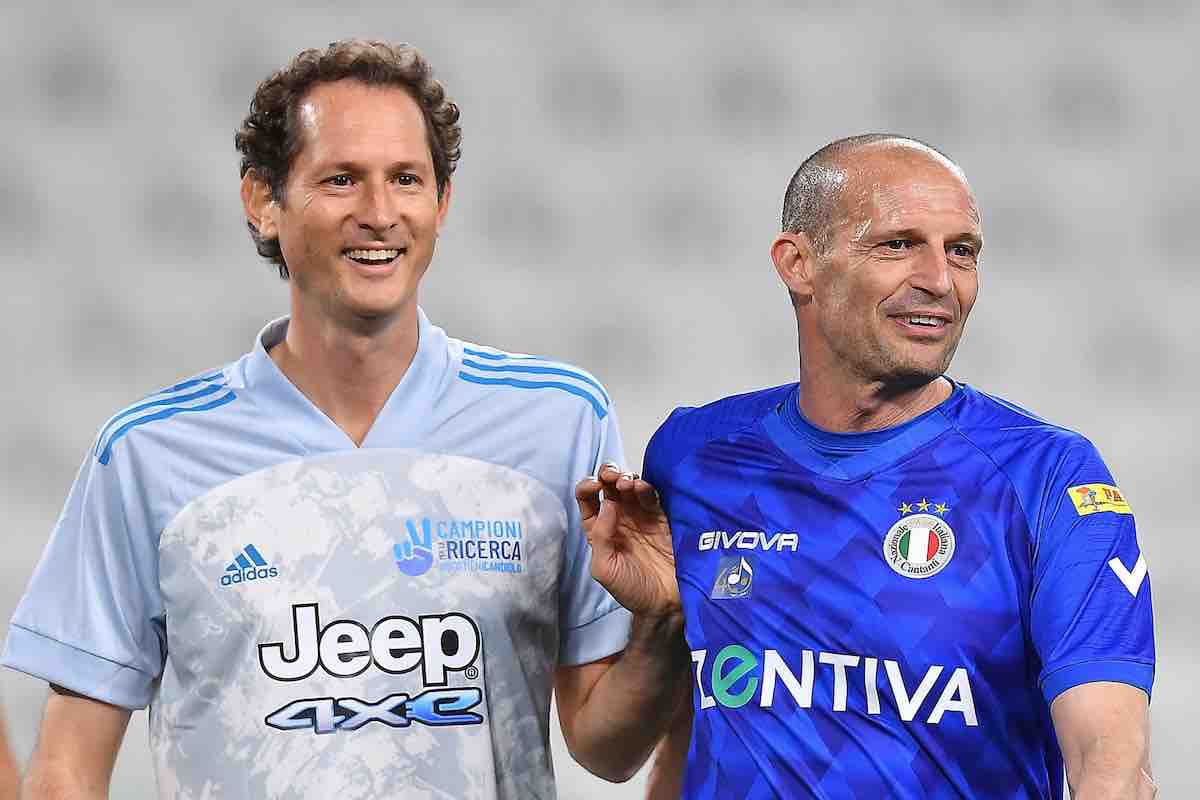 Juve: Elkann in tribuna