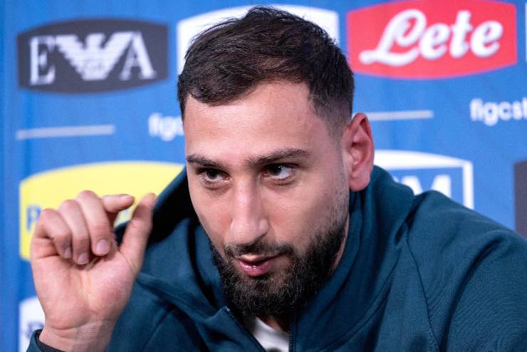 Donnarumma in conferenza prima di Italia-Venezuela