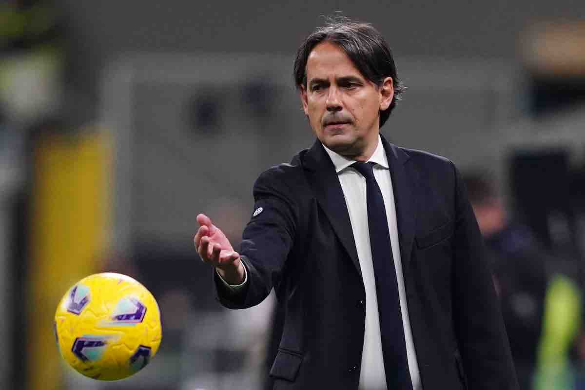 Inter-Napoli: esultanza Inzaghi