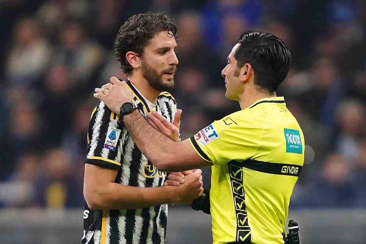 Locatelli disperato al termine di Napoli-Juve