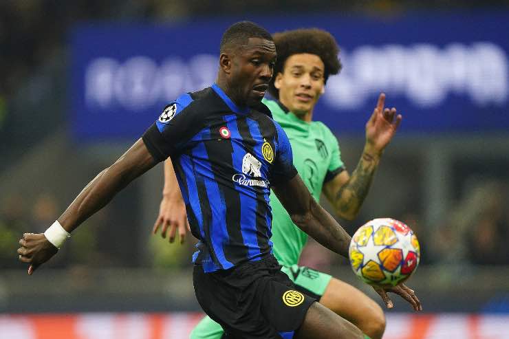 Giallo Thuram prima di Atletico-Inter