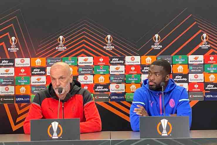 Slavia Praga-Milan: Pioli e Tomori in conferenza