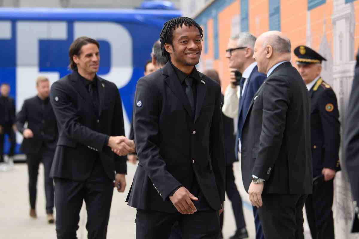 Inter: premiazione Cuadrado