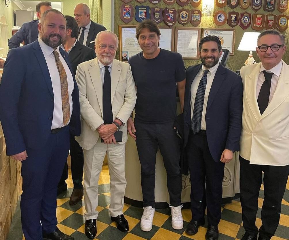 Conte-Napoli: cena con De Laurentiis