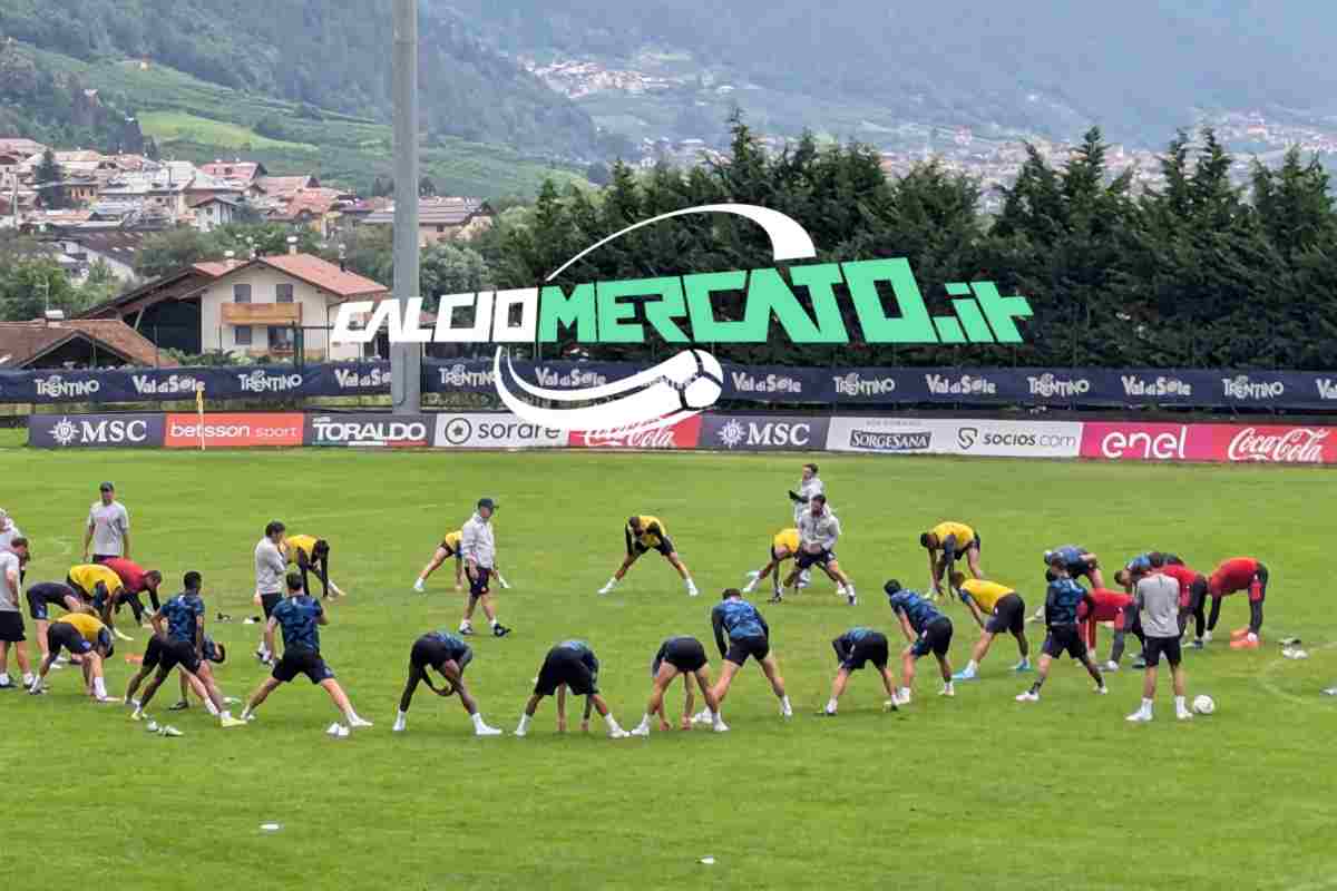 Allenamento del Napoli a Dimaro