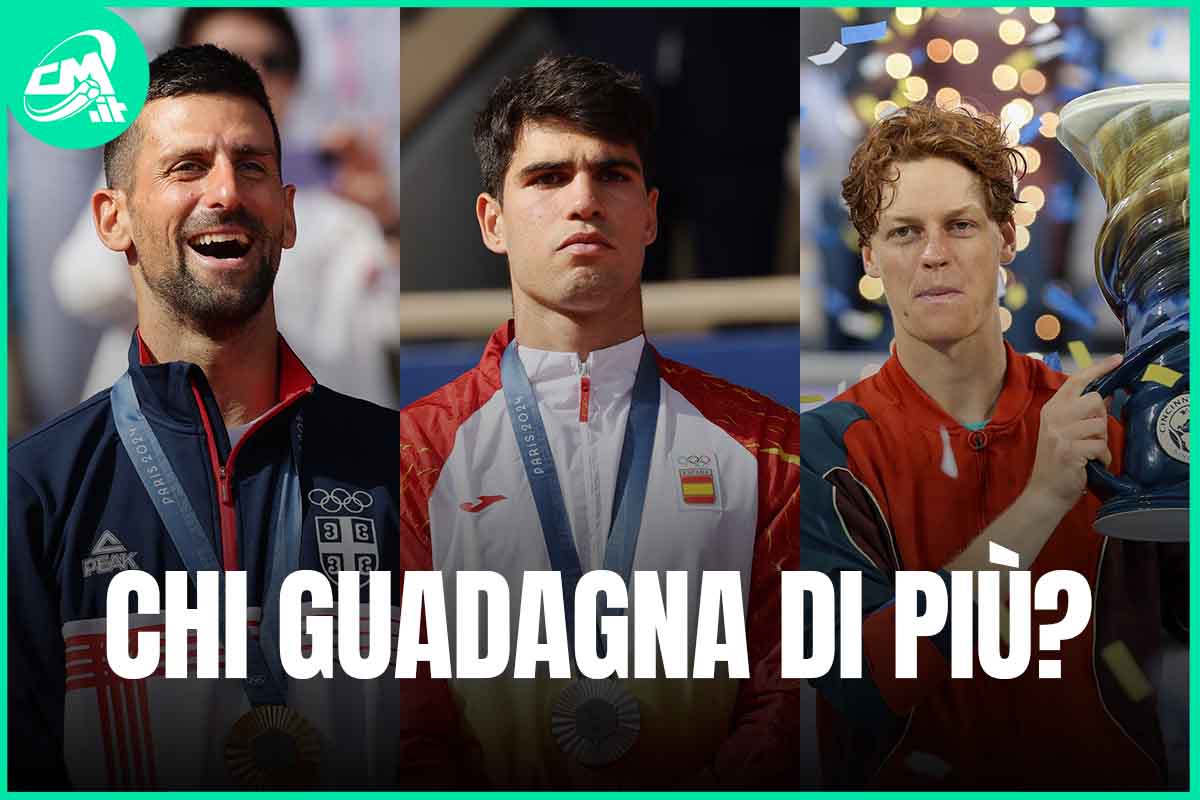 I tennisti che guadagnano di più