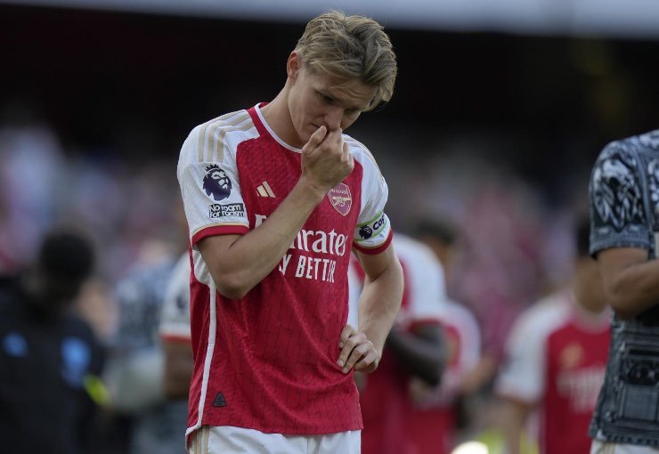 Arsenal, due mesi di stop per Odegaard