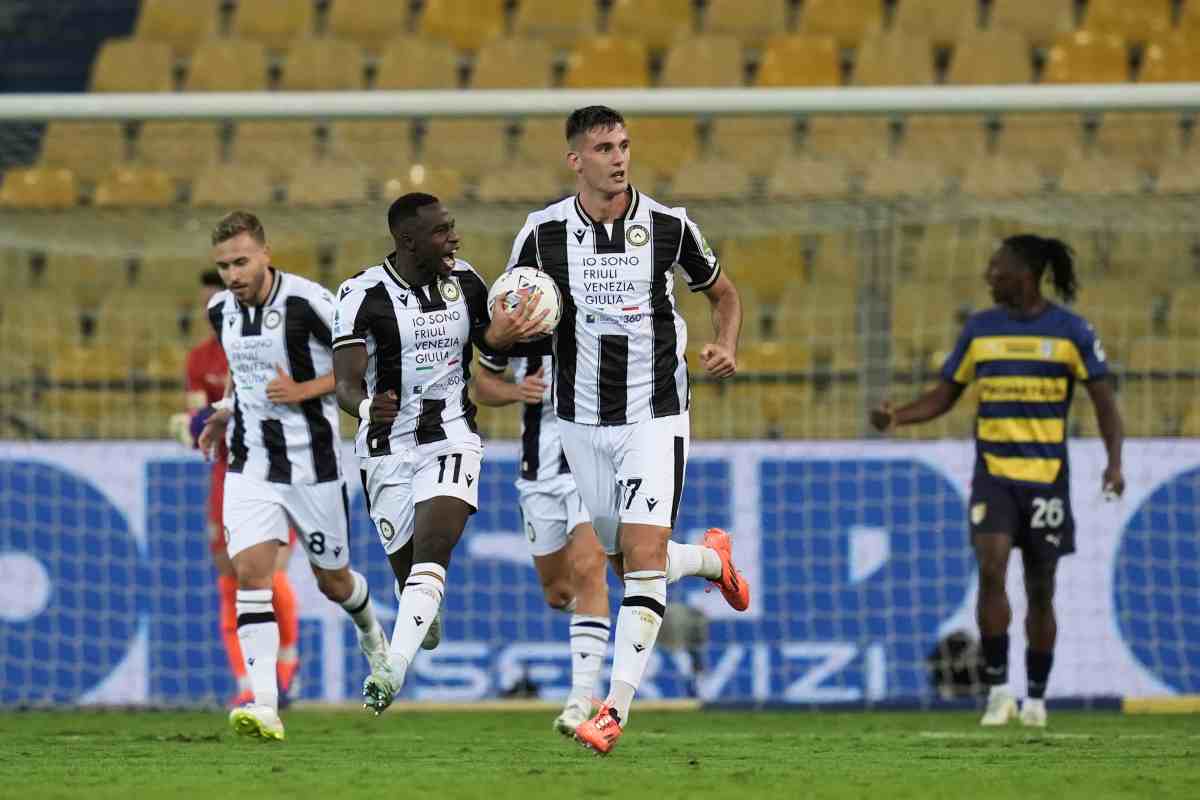 Udinese, rimonta a Parma e primo posto