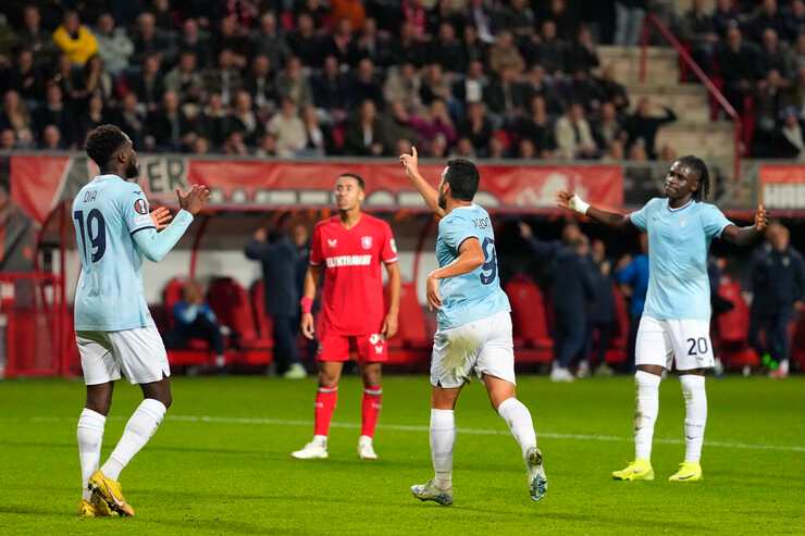 Twente-Lazio, Pedro esulta