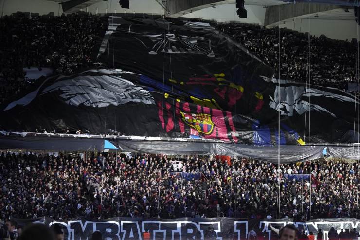 I tifosi del Barcellona al Camp Nou 