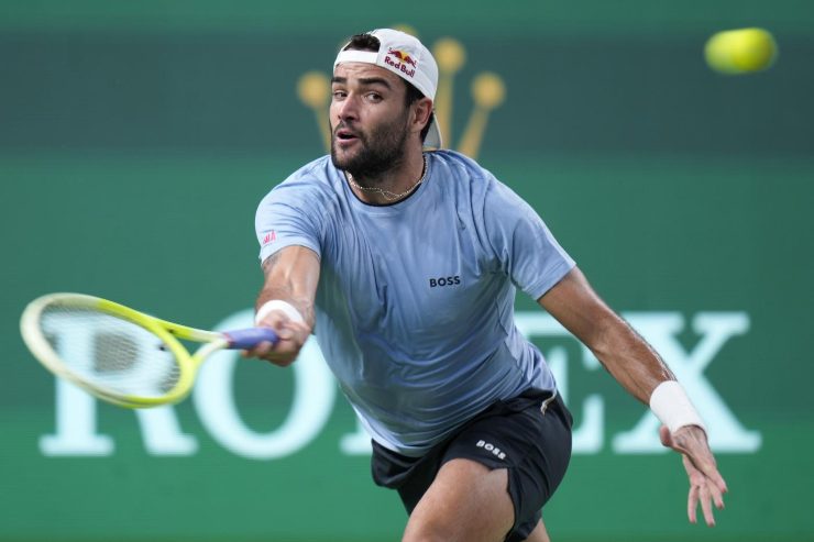 Berrettini in campo 