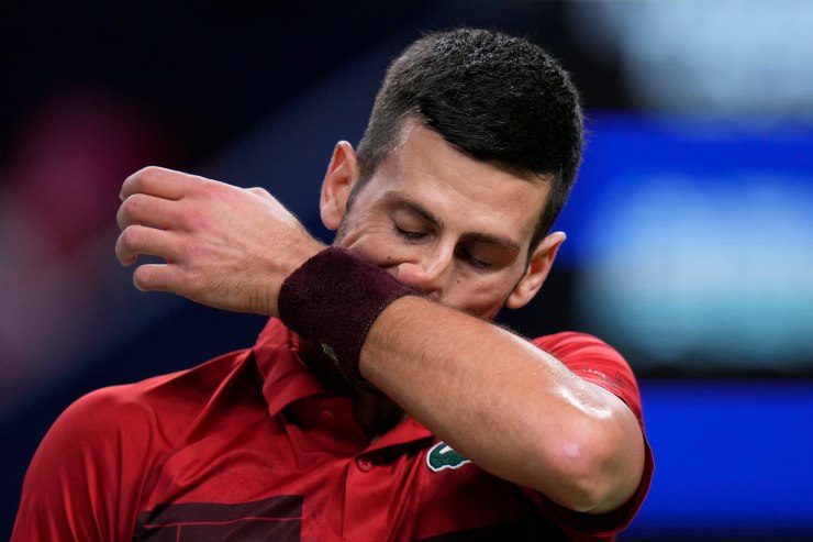 Novak Djokovic triste 