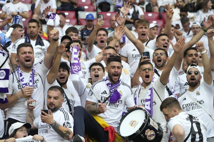 I sostenitori del Real Madrid al Bernabeu 