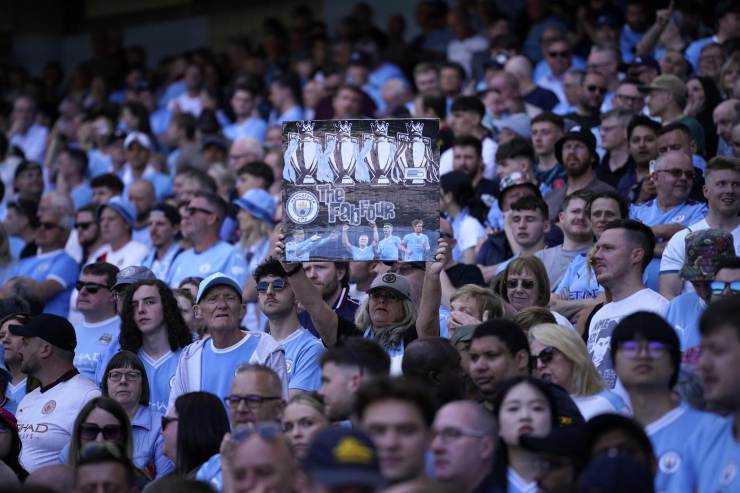 I tifosi del Manchester City allo stadio 